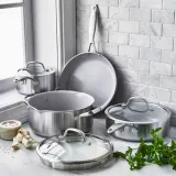 GreenPan Кастрюля Venice Pro 24 см 7,6 л с паровой вставкой evershine light grey EAN 885837013092 — фото 2