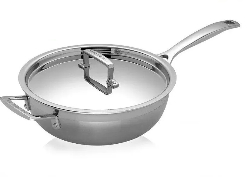 Le Creuset Сковорода 3-PLY Saute 24 см с крышкой EAN 630870042215