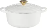 Le Creuset Чугунная кастрюля Signature 20 см 2,4 л белый EAN 024147325277 — фото 1