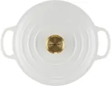 Le Creuset Чугунная кастрюля Signature 20 см 2,4 л белый EAN 024147325277 — фото 2