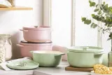 KitchenAid Чугунная кастрюля 22 см 3,3 л розовая EAN 4894871026421 — фото 7
