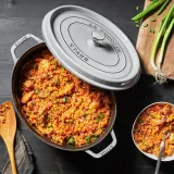 STAUB Чугунная кокотница овальная 27 см 3,2 л с гренадином для запекания (II сорт) EAN 3272340002540 — фото 2