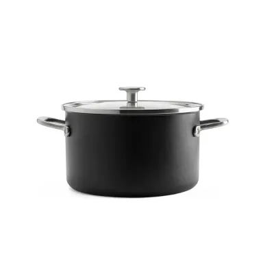KitchenAid Кастрюля Steel Core Enamel 20 см 3,7 л с крышкой матовая черная EAN 4894871004054