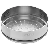 STAUB Чугунная кастрюля Cocotte 24 см 3,8 л со вставкой-пароваркой черная EAN 3272340054372 — фото 6