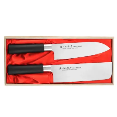 Satake Набор из 2 ножей Saku PP Santoku + Nakiri EAN 4956617600859