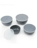 KitchenAid Набор из 4 кухонных мисок с крышками серого цвета EAN 5057982103873 — фото 3