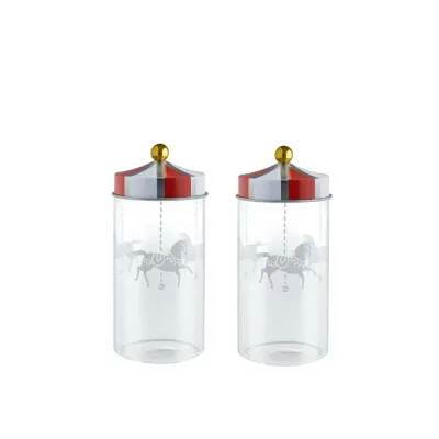 Alessi Набор из 2 стеклянных банок "Цирк EAN 8003299433162