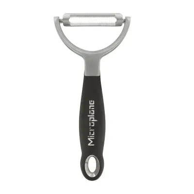 Microplane Горизонтальная овощечистка Y зубчатая черная EAN 098399480824