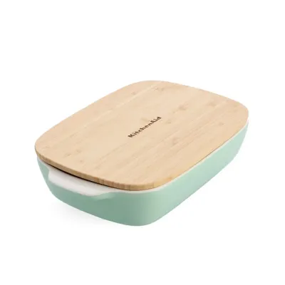 KitchenAid Керамическое блюдо 33x19,5x7,5 см + фисташковая крышка EAN 4894871028746