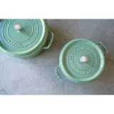 STAUB Мини-кокотница 10 см чугунная кастрюля 250 мл мята EAN 3272340053603 — фото 8