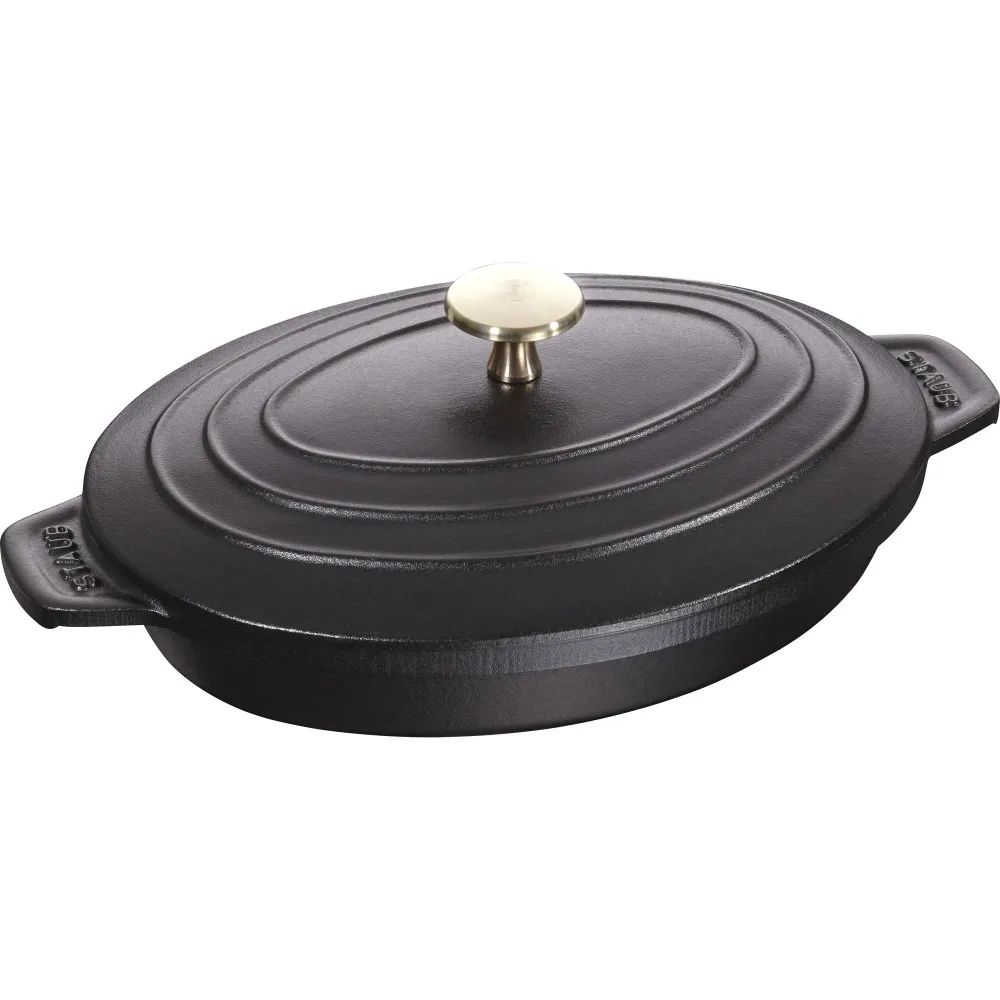 STAUB Sur la Table Блюдо для запекания Minis с крышкой 23x17 см черное EAN 3272343323253