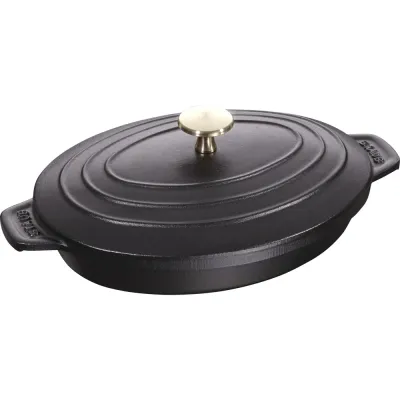 STAUB Sur la Table Блюдо для запекания Minis с крышкой 23x17 см черное EAN 3272343323253