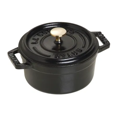 STAUB Мини-кокотница 10 см чугунная кастрюля 250 мл черная EAN 3272341010254