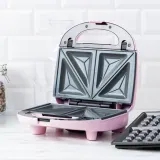 GreenChef Вафельница Green Chef 3 в 1 с тостером розовая EAN 4894871032835 — фото 5