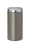 Brabantia Контейнер для мусора Touch Bin 2x20 л платиновый EAN 8710755403101 — фото 1