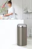 Brabantia Контейнер для мусора Touch Bin 2x20 л платиновый EAN 8710755403101 — фото 2