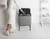Brabantia Bo Touch 11+23л мусорный контейнер для минерального бетона серый EAN 8710755127243 — фото 5