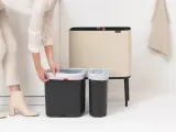 Brabantia Контейнер для мусора Bo Touch 11+23 л бежевый EAN 8710755201585 — фото 2