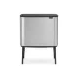 Brabantia Контейнер для мусора Bo Touch 11+23 л, матовое серебро EAN 8710755316227 — фото 1