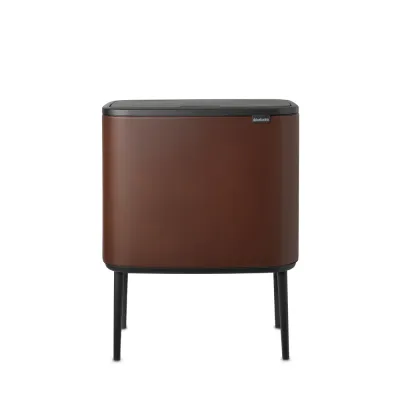 Brabantia Контейнер для мусора Bo Touch 11+23 л коричневый EAN 8710755208621