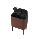 Brabantia Контейнер для мусора Bo Touch 11+23 л коричневый EAN 8710755208621 — фото 4