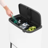 Brabantia Контейнер для мусора Bo Touch 3x11 л белый EAN 8710755313523 — фото 3