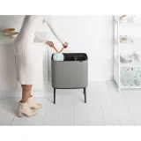 Brabantia Контейнер для мусора Bo Touch 3x11 л серый EAN 8710755127229 — фото 2