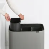 Brabantia Контейнер для мусора Bo Touch 3x11 л серый EAN 8710755127229 — фото 4