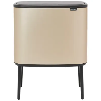Brabantia Контейнер для мусора Bo Touch 3x11l для переработки металлического золота EAN 8710755304644