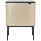 Brabantia Контейнер для мусора Bo Touch 3x11l для переработки металлического золота EAN 8710755304644 — фото 1