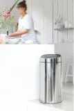 Brabantia Контейнер для мусора Touch Bin Twin 2x20 л полированный EAN 8710755401060 — фото 3