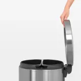 Brabantia Контейнер для мусора Twin Bin 2x20 л матовый EAN 8710755424229 — фото 6
