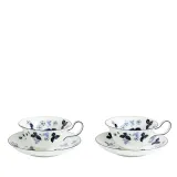 Wedgwood Набор из 2 чайных чашек Wild Strawberry 177 мл с блюдцами Ink Blue EAN 701587481663 — фото 1