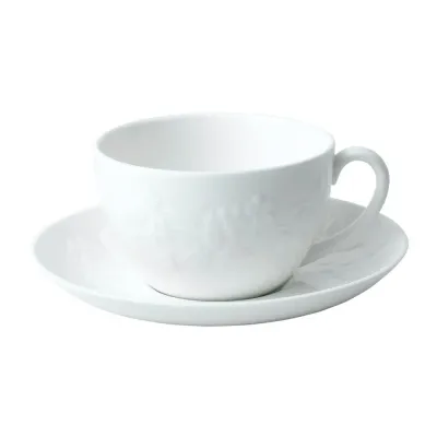 Wedgwood Чайная чашка White Wild Strawberry 200 мл с блюдцем EAN 701587350174