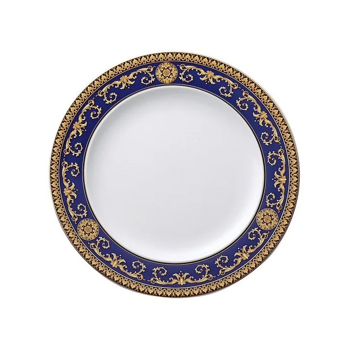 Versace Обеденная тарелка Medusa Blue 27 см EAN 4012437300338