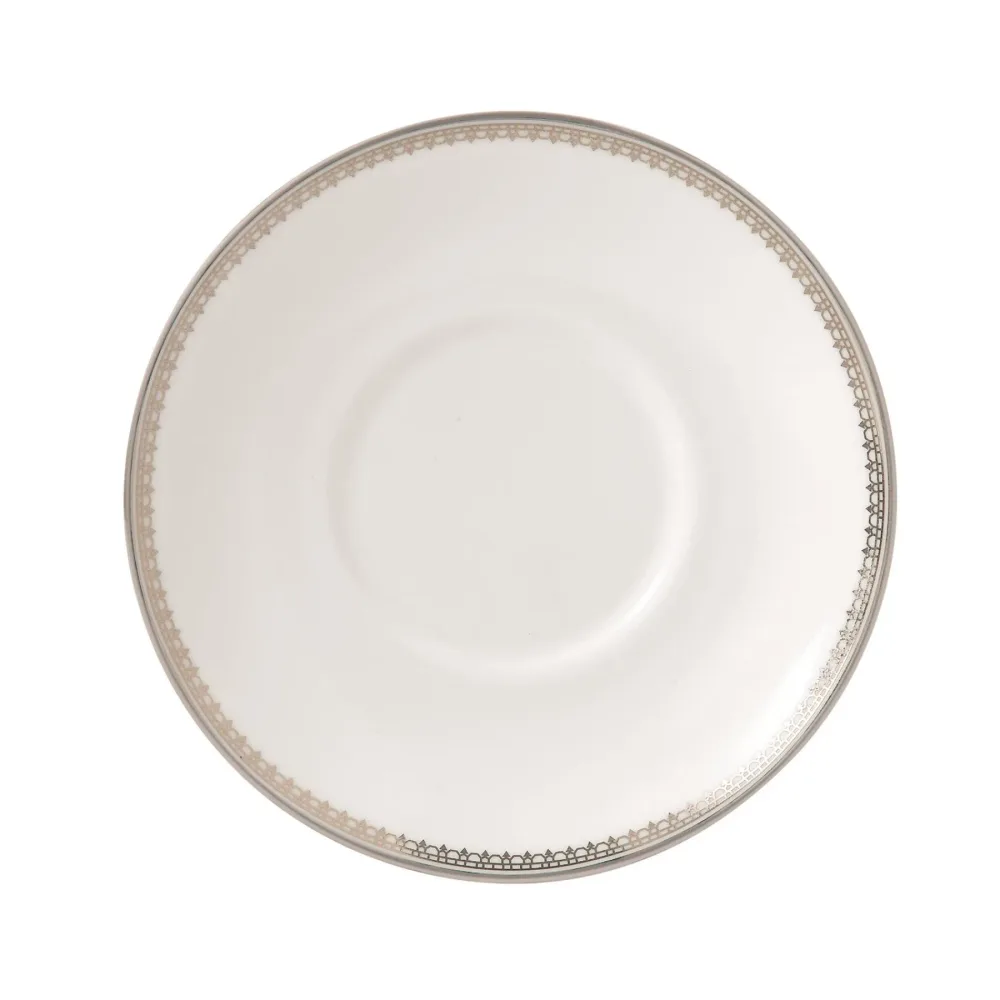 Wedgwood Блюдце для кофейной чашки Vera Wang Lace Platinum 12,5 см EAN 032677984604