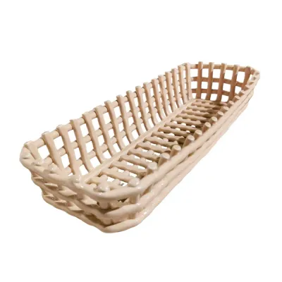 Rituali Domestici Корзина Catturata 41x12 см прямоугольная бежевая EAN 8018594616714