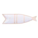 Rituali Domestici Тарелка Pelagicoillogico в форме рыбы 38,5x11 см белая EAN 8027549113451 — фото 1