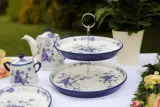 Kitchen Craft London Pottery 26 см 1-ярусный стеклянный поднос Голубая роза EAN 5057982075347 — фото 4