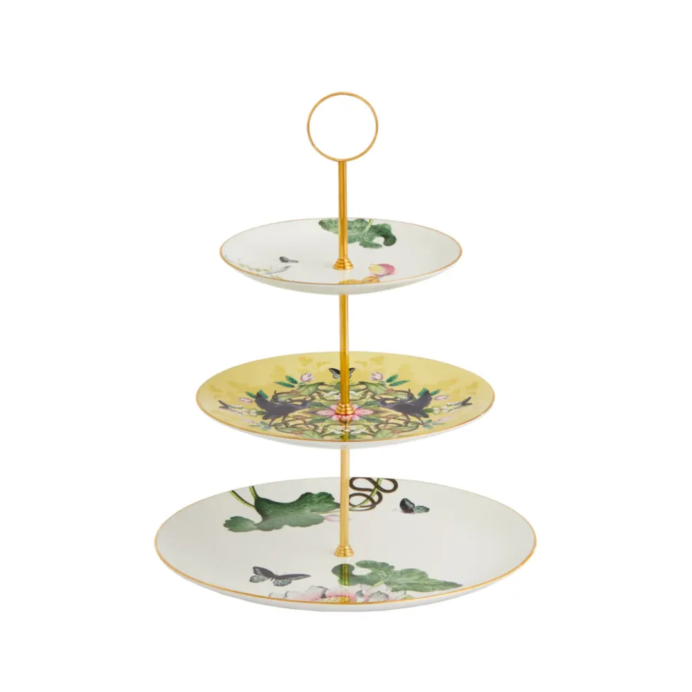 Wedgwood Трехъярусный поднос для демонстрации Wonderlust Waterlily EAN 701587466394