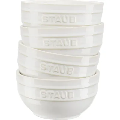 STAUB Набор из 4 чаш для сервировки 12 см слоновая кость EAN 3272340049903