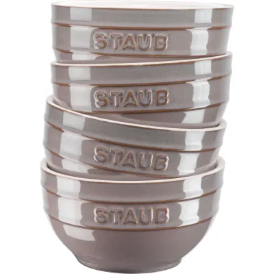STAUB Набор из 4 сервировочных чаш 14 см античный графит EAN 3272340049859
