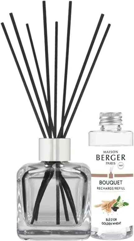 Maison Berger Paris Набор палочек для диффузора Ice Cube 100 мл + ароматическое масло "золотая пшеница" EAN 3127290075956
