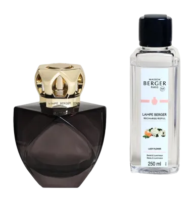 Maison Berger Paris Ароматическая лампа Eternity черная + масло Lady Flower MBP-4850