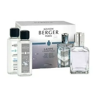 Maison Berger Paris Набор ароматической лампы Esentielle квадратной формы + 2 ароматических масла 250 мл. MBP-3398