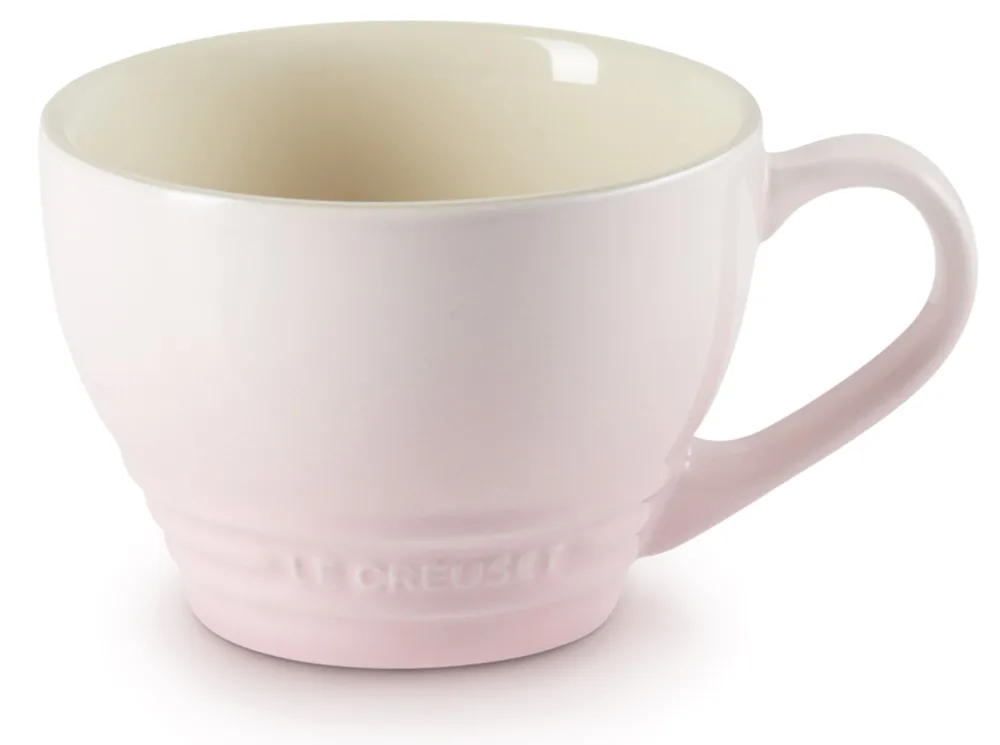 Le Creuset Кружка 400 мл для капучино, розовая ракушка 70304407770002