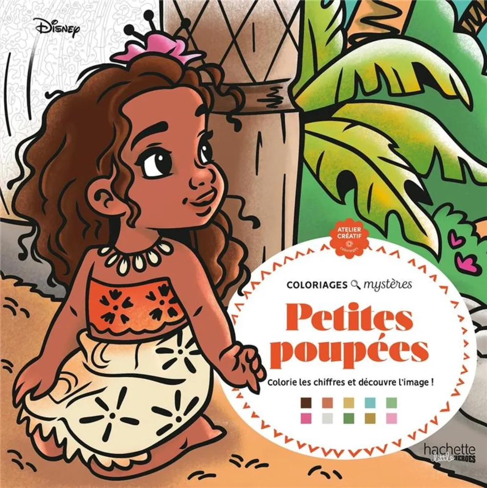 Hachette раскраска по номерам Тайны Гранд Карре Диснея - Petites Poupées