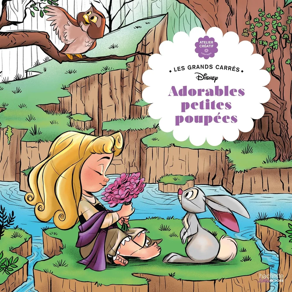 Hachette раскраска по номерам Grand carré Adorables Petites Poupées