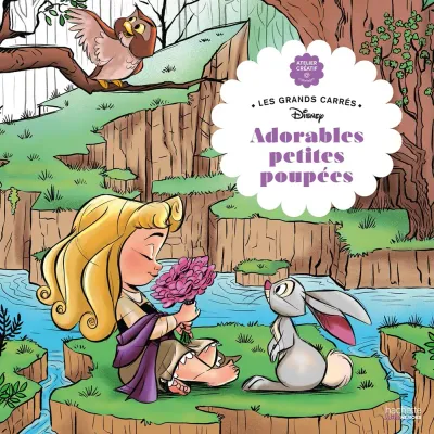 Hachette раскраска по номерам Grand carré Adorables Petites Poupées