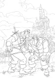 Hachette раскраска по номерам -Большой блок Disney Méchants: 60 антистрессовых раскрасок в твердом переплете — фото 2